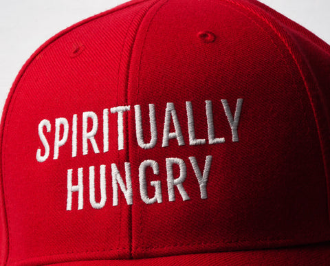Gorra de Béisbol Spiritually Hungry (Roja)