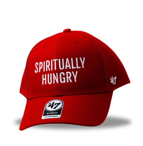 Gorra de Béisbol Spiritually Hungry (Roja)